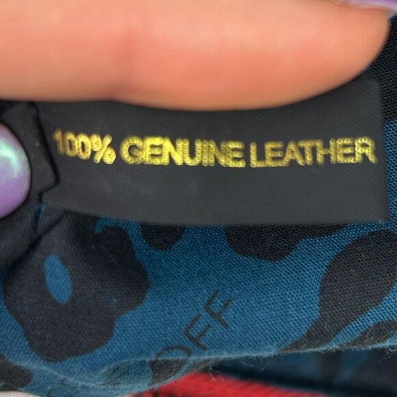 Rebecca Minkoff Cupid Satchel Crossbody Bag Orange Coral Leather Studded Pockets - Picture 14 of 16